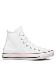 Converse Trampki Chuck Taylor All Star HI 132169C Biały. Białe trampki męskie Converse, bez wzorów, ze skóry, retro, bez zapięcia. Za 239.99 zł.