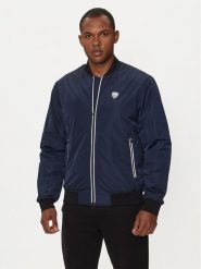 EA7 Emporio Armani Kurtka bomber 8NPB12 PN7LZ 1562 Granatowy Regular Fit. Niebieskie kurtki męskie EA7 Emporio Armani, l, bez wzorów, z syntetyku, bez ramiączek, bez kaptura. Za 749.99 zł.