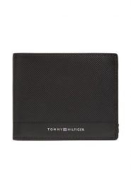Tommy Hilfiger Portfel Th Foundation Cc And Coin AM0AM13508 Czarny. Czarne portfele męskie Tommy Hilfiger, bez wzorów, ze skóry. Za 249.99 zł.