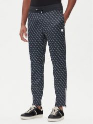 Guess Spodnie dresowe Z2BB05 K7122 Granatowy Regular Fit. Niebieskie spodnie dresowe męskie Guess, z aplikacjami, z dresówki. Za 329.99 zł.
