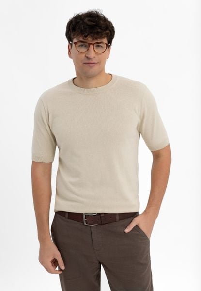 T-shirt basic z dzianiny TM-BURRO. Białe t-shirty męskie Volcano, m, bez wzorów, z bawełny, bez kołnierzyka, bez ramiączek. Za 99.99 zł.