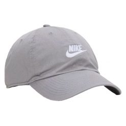Czapka Z Daszkiem Z Logo Klubu. Szare czapki męskie Nike, bez wzorów, sportowe. Za 188.99 zł.