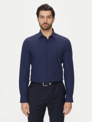 Michael Kors Koszula MK0DS01531 Granatowy Slim Fit. Niebieskie koszule męskie Michael Kors, m, bez wzorów, z bawełny, bez kołnierzyka, bez ramiączek. Za 319.99 zł.