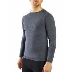 Koszulka temoaktywna męska Viking Lan Pro Merino, z wełną Merino. Szare bielizna termoaktywna męska Viking, m, bez wzorów, z wełny, bez ramiączek, narciarskie. Za 187.41 zł.