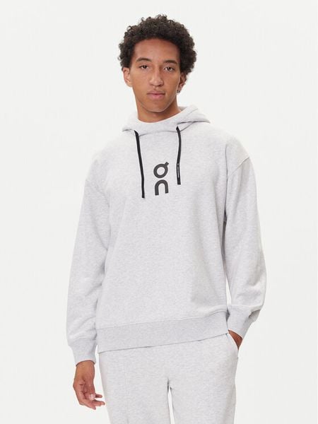 On Bluza Club Hoodie 1ME1003 Szary Relaxed Fit. Szare bluzy nierozpinane męskie On, m, bez wzorów, z bawełny, bez ramiączek, bez kaptura. Za 439.99 zł.