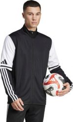 Bluza męska adidas Squadra 25 Training czarno-biała JE2774 S. Białe bluzy nierozpinane męskie ADIDAS, m, bez wzorów, bez ramiączek, bez kaptura. Za 225.80 zł.