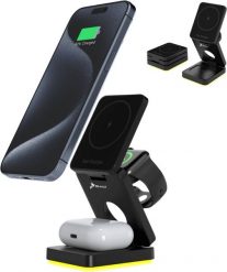 Ładowarka Reagle SKŁADANA ŁADOWARKA INDUKCYJNA 3W1 MAGSAFE QI 15W IPHONE AIRPODS SMARTWATCH. Zegarki smartwatch Reagle. Za 104.99 zł.