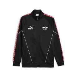 Męska kurtka RB Leipzig KING Anthem PUMA. Czarne kurtki męskie Puma, m, bez wzorów, retro, bez ramiączek, bez kaptura. Za 399.00 zł.