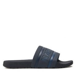 Klapki Napapijri. Niebieskie klapki i japonki męskie Napapijri, bez wzorów. Za 169.99 zł.