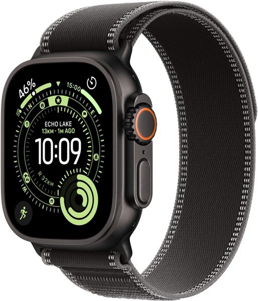 Smartwatch Apple Watch Ultra 3 GPS + Cellular 49mm Black Titanium / Trail Loop M/L Czarny (MF1H4QF/A). Czarne zegarki smartwatch Apple. Za 3,739.25 zł.