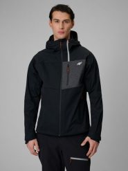 4F Kurtka softshell wiatroodporna membrana 10000 męska - czarna XXL. Czarne kurtki softshell męskie 4f, l, bez wzorów, z materiału, bez kaptura, trekkingowe. Za 699.99 zł.