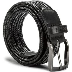 Pasek Męski JOOP! - 7216 100 Black A01. Czarne paski męskie JOOP!, w paski, ze skóry. W wyprzedaży za 299.00 zł.