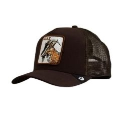 Czapka z daszkiem Goorin Bros. The Goat Trucker 101-0385-BRO. Brązowe czapki męskie Goorin Bros, bez wzorów, sportowe. Za 159.00 zł.