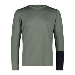 Longsleeve trekkingowy męski CMP 34N7757. Zielone bielizna termoaktywna męska CMP, m, bez wzorów, bez ramiączek. Za 119.99 zł.