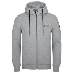 Bluza męska Kilpi LEINES-M. Szare bluzy nierozpinane męskie Kilpi, m, bez wzorów, casualowe, bez ramiączek, bez kaptura. Za 238.99 zł.