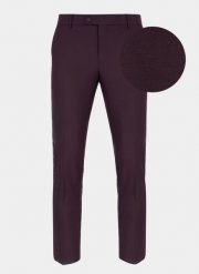 PAKO LORENTE – Spodnie męskie garniturowe P21WF-6G-065-D. Czerwone eleganckie spodnie męskie Pako Lorente, bez wzorów, z elastanu, eleganckie. Za 99.99 zł.