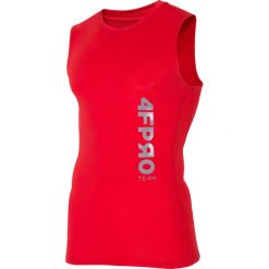 Koszulka baselayer 4FPro TSMF402 - czerwony allover. Bielizna termoaktywna męska marki 4f. W wyprzedaży za 54.99 zł.
