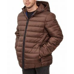 Kurtka GEOX M0428X T2683 M DENNIE HOOD JKT Brązowy. Brązowe kurtki męskie Geox, m, bez wzorów, z tkaniny, bez ramiączek, bez kaptura. Za 424.99 zł.