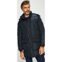 Tommy Hilfiger - Kurtka puchowa. Niebieskie kurtki męskie Tommy Hilfiger, l, bez wzorów, z materiału, bez ramiączek, bez kaptura. W wyprzedaży za 1,149.00 zł.