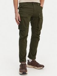 G-Star Raw Spodnie materiałowe Rovic D02190-5126 Zielony Regular Fit. Zielone spodnie na co dzień męskie G-Star Raw, bez wzorów, z materiału, retro. Za 639.99 zł.