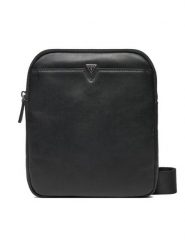 Guess Saszetka Firenze HMFISE P4423 Czarny. Czarne saszetki męskie Guess, z aplikacjami, ze skóry. Za 289.99 zł.