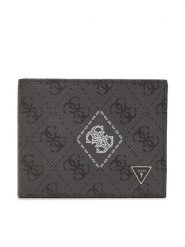Guess Portfel SMMACT LEA24 Szary. Szare portfele męskie Guess, z aplikacjami, ze skóry. Za 319.99 zł.