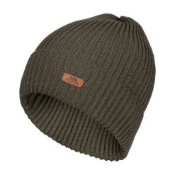 Czapka Unisex Dla Dorosłych Dornan Beanie. Zielone czapki męskie Trespass, bez wzorów, sportowe. Za 54.99 zł.