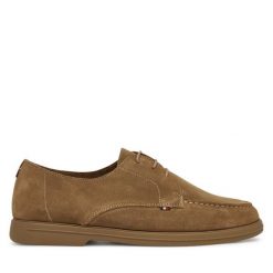 Mokasyny Tommy Hilfiger. Brązowe mokasyny męskie Tommy Hilfiger, bez zapięcia. Za 369.99 zł.