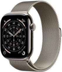 Smartwatch Apple Watch 11 GPS + Cellular 46mm Natural Titanium Milanese Loop M/L Szary (MFD04ZR/A). Szare zegarki smartwatch Apple. Za 4,179.64 zł.