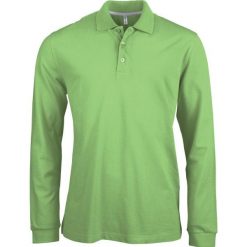 Koszulka polo z długim rękawem Kariban. Zielone koszulki męskie z długim rękawem KARIBAN, m, bez wzorów, eleganckie, bez kołnierzyka, bez ramiączek. W wyprzedaży za 149.20 zł.