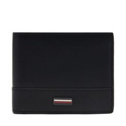 Portfel Tommy Hilfiger. Czarne portfele męskie Tommy Hilfiger, bez wzorów. Za 169.99 zł.