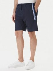 BOSS Szorty sportowe Authentic 50554778 Granatowy Regular Fit. Niebieskie szorty sportowe męskie Boss, bez wzorów, z bawełny, sportowe. Za 339.99 zł.