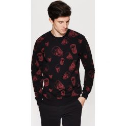 Bluza z nadrukiem all over - Czarny. Bluzy nierozpinane męskie marki House. Za 99.99 zł.