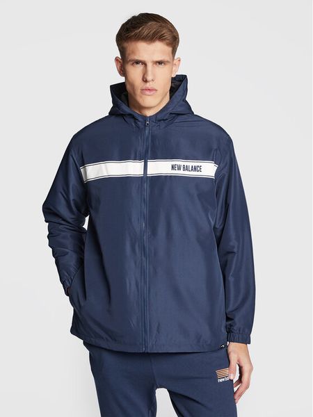 New Balance Kurtka przejściowa MJ23901 Granatowy Relaxed Fit. Niebieskie kurtki outdoor męskie New Balance, m, bez wzorów, z syntetyku, bez kaptura, outdoorowe. Za 239.99 zł.