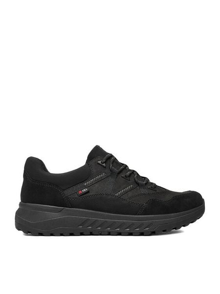 Rieker Sneakersy U0104-00 Czarny. Czarne buty sportowe na co dzień męskie Rieker, m, bez wzorów, z nubiku, bez ramiączek, bez kaptura. Za 369.99 zł.