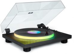 Gramofon Bigben PARTYBTTDLIGHT z wbudowanymi głośnikami i Bluetooth i oświetleniem LED. Gramofony Bigben. Za 832.08 zł.