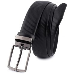 Pasek skórzany BELTIMORE r.125-140 cm E42 czarny. Czarne paski męskie bez wzorów. Za 65.99 zł.