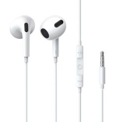 Baseus słuchawki douszne z mikrofonem przewodowe mini jack 3,5 kabel 1,1 m. Białe słuchawki douszne Baseus. Za 34.99 zł.