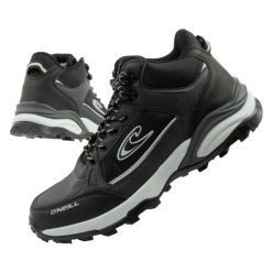 Buty sportowe trekkingowe męskie O'neill Granby. Czarne buty trekkingowe męskie O'Neill, bez wzorów, z materiału, sportowe, bez obcasa, bez zapięcia. Za 349.00 zł.