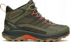 Buty trekkingowe męskie Merrell Merrell Speed Strike 2 Mid WP J037835 Zielone 42. Zielone buty trekkingowe męskie Merrell, bez wzorów, bez zapięcia. Za 630.94 zł.