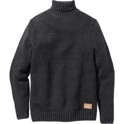 Sweter z golfem Regular Fit bonprix antracytowy melanż. Swetry męskie marki bonprix. Za 79.99 zł.