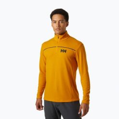 Bluza żeglarska męska Helly Hansen Hp 1/2 Zip Pullover. Brązowe bluzy nierozpinane męskie Helly Hansen, m, bez wzorów, bez ramiączek, bez kaptura. Za 159.99 zł.