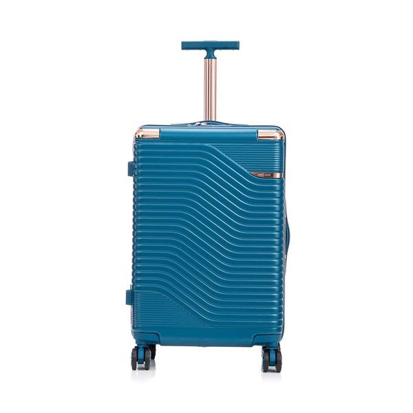 Walizka średnia Semi Line. Niebieskie walizki męskie Semi-line, bez wzorów, średnie. Za 339.99 zł.