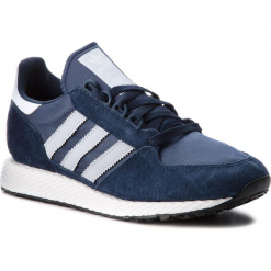 Buty adidas - Forest Grove D96630 Conavy/Aerblu/Cblack. Niebieskie buty sportowe na co dzień męskie ADIDAS, z materiału, eleganckie. W wyprzedaży za 229.00 zł.