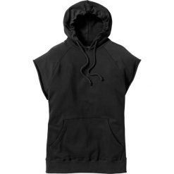 Bluza bez rękawów Regular Fit bonprix czarny. Bluzy z kapturem męskie marki bonprix. Za 54.99 zł.