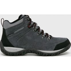 Columbia - Buty. Szare buty trekkingowe męskie Columbia, bez wzorów, z gumy, bez zapięcia, outdoorowe. Za 549.90 zł.