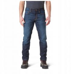 5.11 DEFENDER-FLEX JEAN-SLIM-DW INDIGO-33-32 MENS 74465-649. Niebieskie długie spodnie sportowe męskie 5.11 Tactical, bez wzorów. Za 328.80 zł.