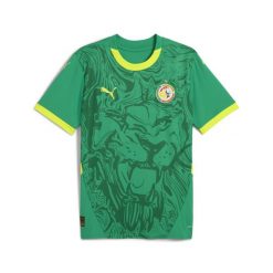 Męska koszulka wyjazdowa Senegal 2025 PUMA Sport Green Electric Lime. Zielone t-shirty sportowe męskie Puma, l, z aplikacjami, sportowe, bez ramiączek. Za 404.50 zł.