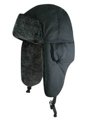 Czapka z Nausznikami, Grafitowa, Popielata, Zimowa z Futerkiem, Ciepła, z Kożuchem, Męska. Szare czapki męskie Jarek, na zimę, bez wzorów, z futra, eleganckie. Za 69.00 zł.
