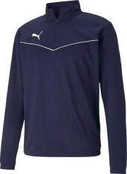 Puma Bluza męska Puma teamRISE 1 4 Zip Top Peacoat-Pu granatowa 657394 06 M. Bluzy nierozpinane męskie Puma, m, bez wzorów, bez ramiączek, bez kaptura. Za 154.94 zł.
